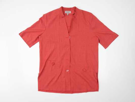CHALOU Womens Red   Cardigan Jumper Size 16