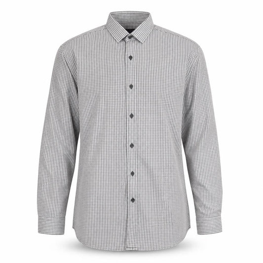 Taylor & Cutter Mens Blue Check   Button-Up Size 15