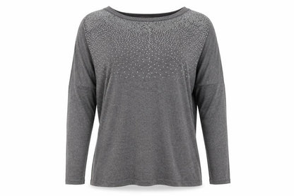 James Lakeland Womens Grey   Basic T-Shirt Size 14