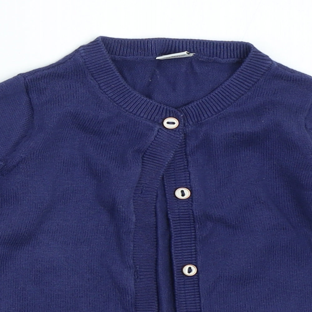 TU Girls Blue   Cardigan Jumper Size 9-12 Months