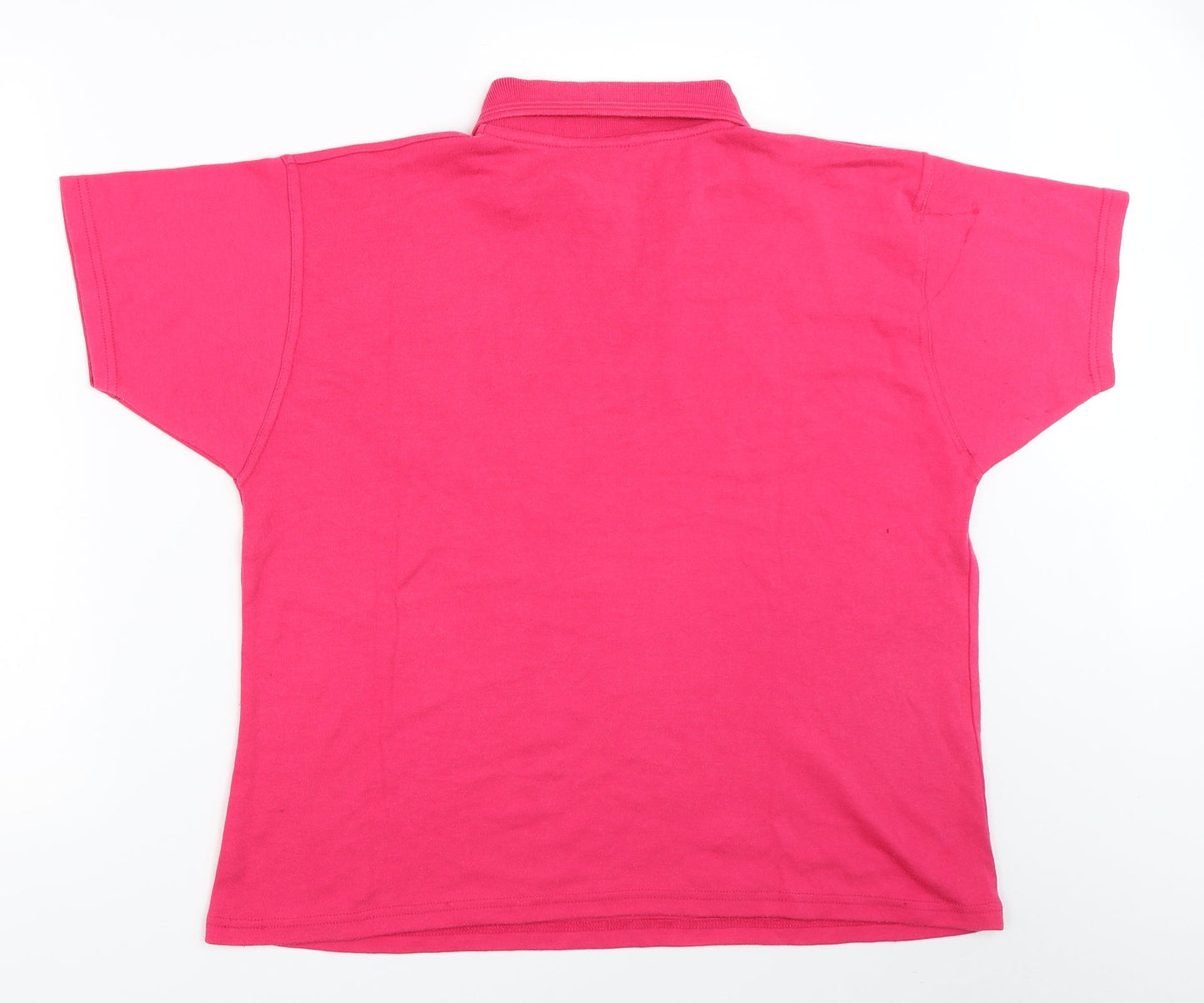 Antonia Bay Womens Pink   Basic T-Shirt Size 16