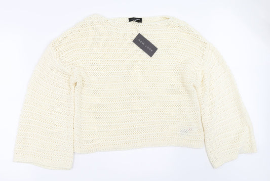 New Look Womens Ivory   Pullover Jumper Size L