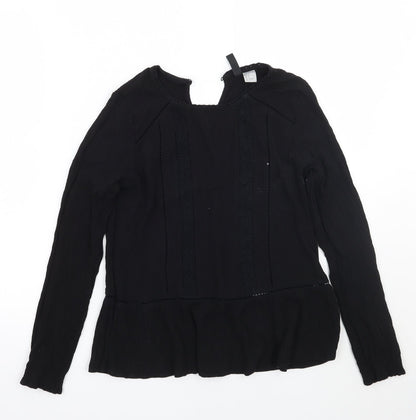 H&M Womens Black   Basic T-Shirt Size 6
