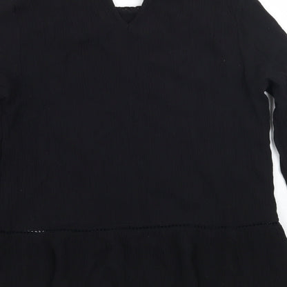 H&M Womens Black   Basic T-Shirt Size 6