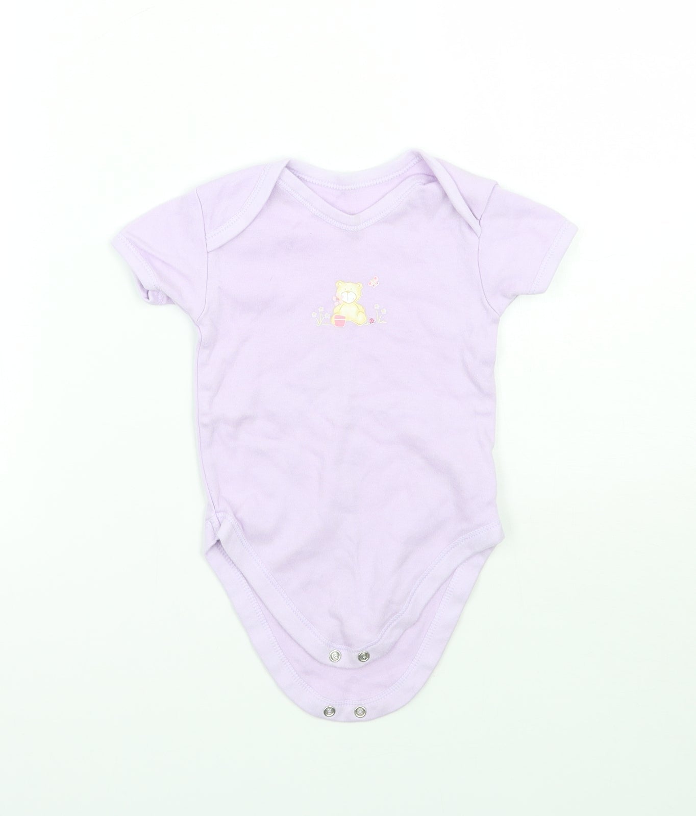 George Girls Purple   Babygrow One-Piece Size 9-12 Months
