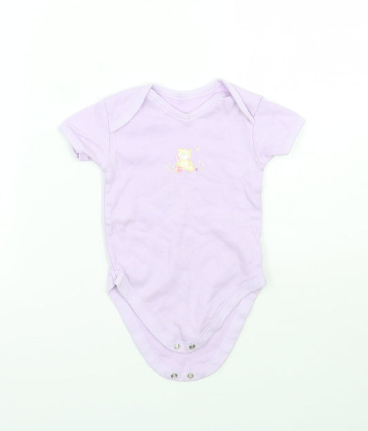 George Girls Purple   Babygrow One-Piece Size 9-12 Months