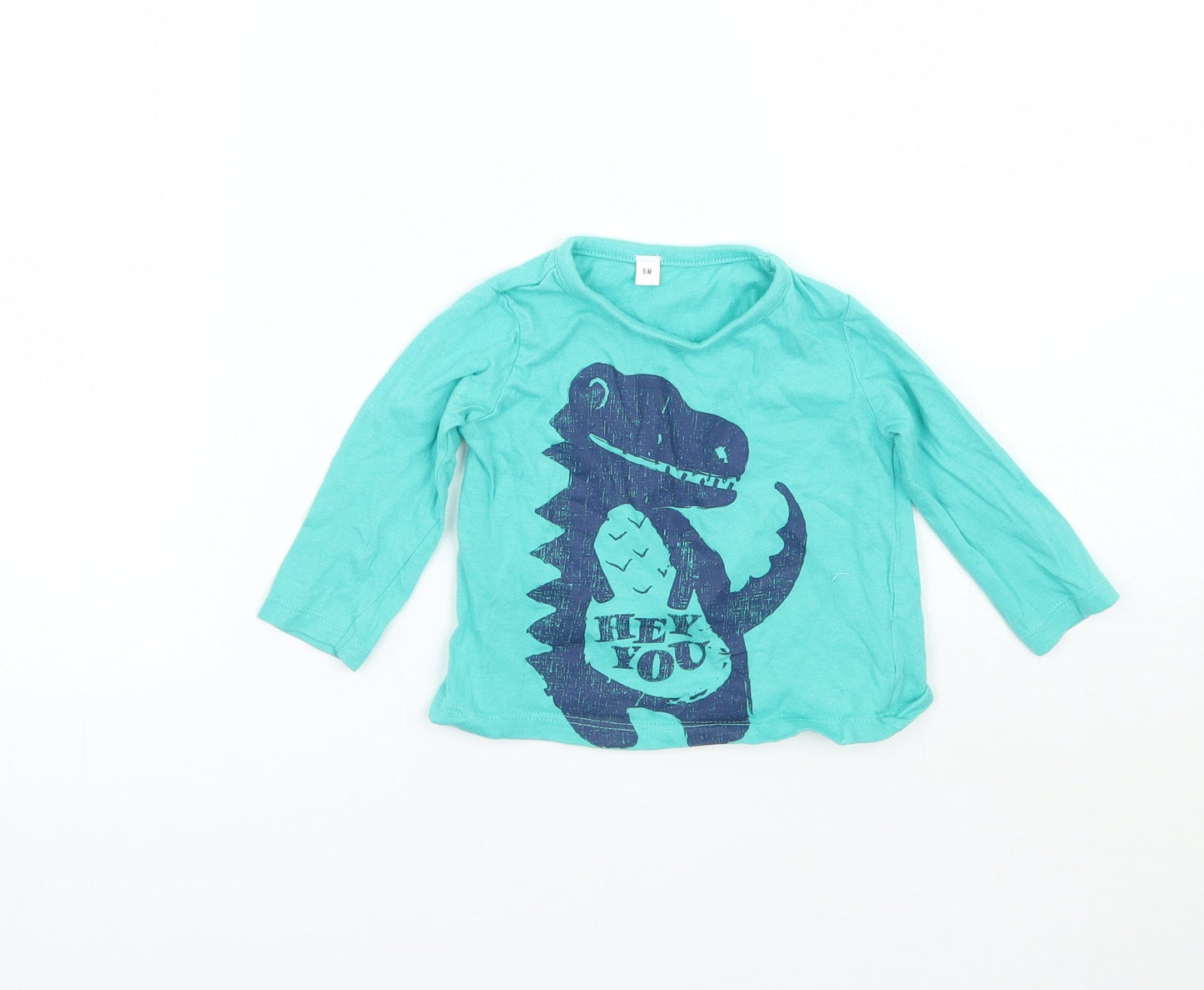 Preworn Baby Green   Basic T-Shirt Size 6-9 Months