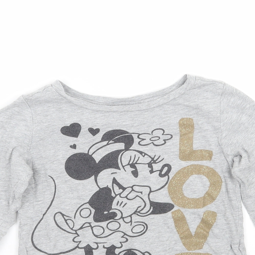 Gap Girls Grey   Basic T-Shirt Size 7 Years