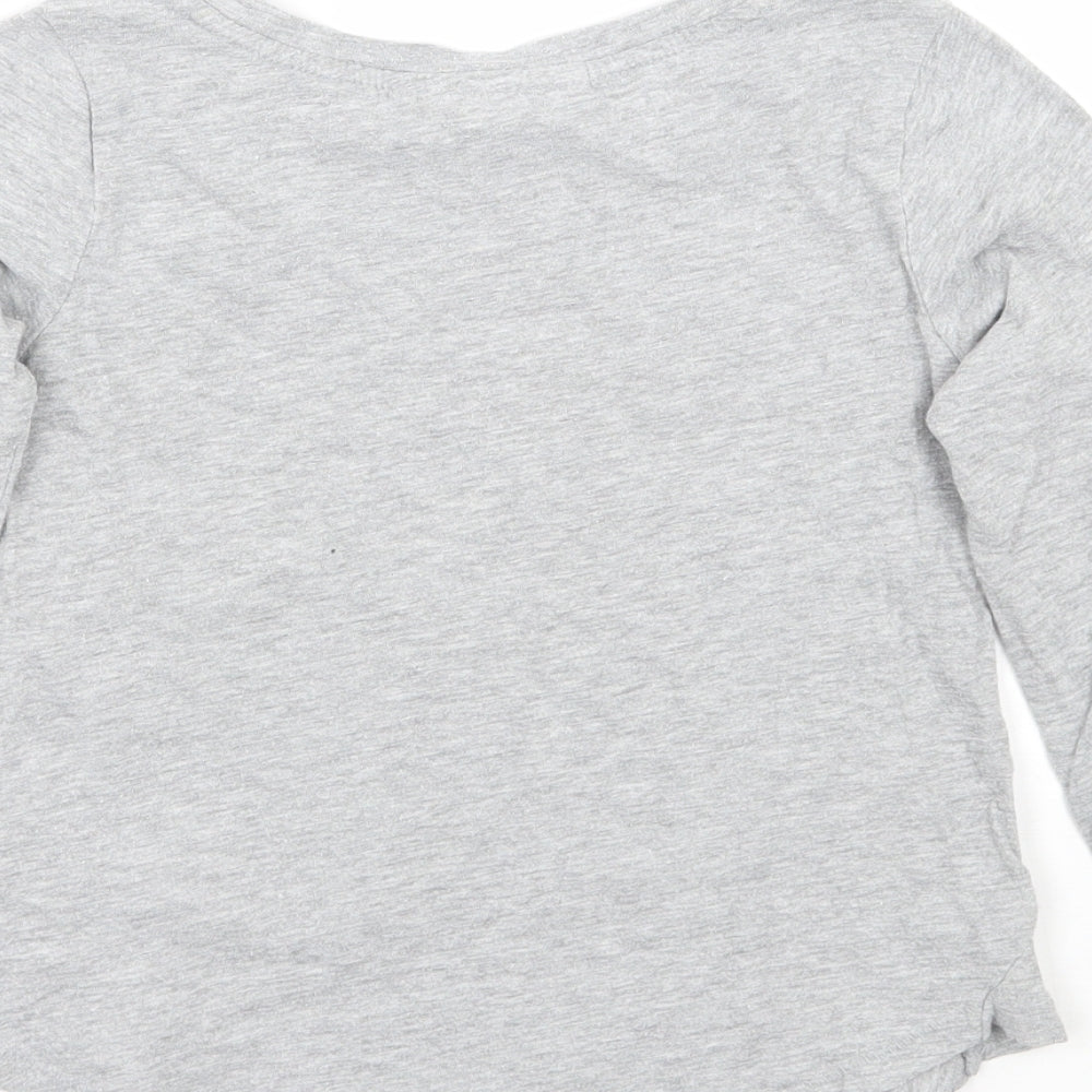Gap Girls Grey   Basic T-Shirt Size 7 Years
