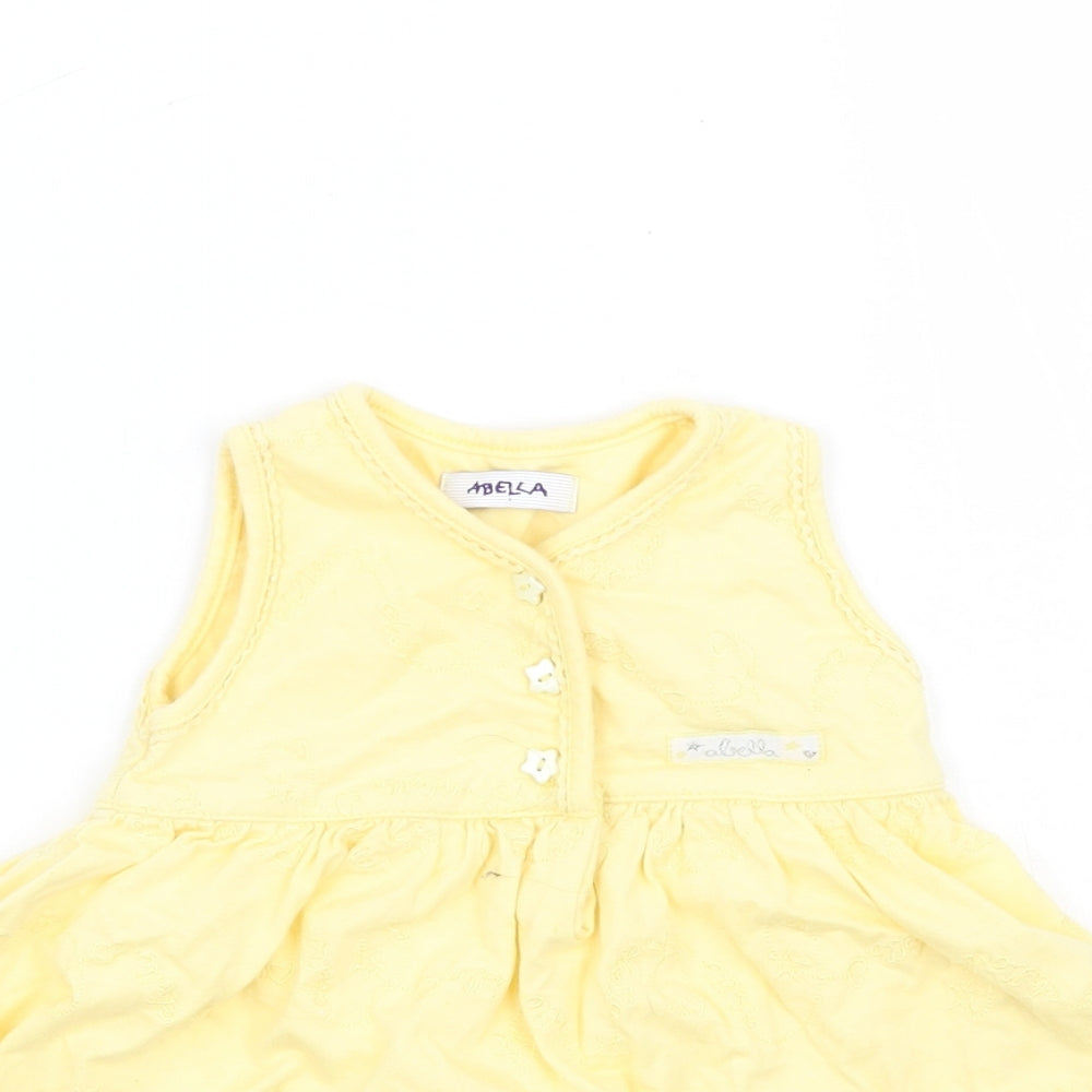 Arbella Girls Yellow   Babygrow One-Piece Size 0-3 Months