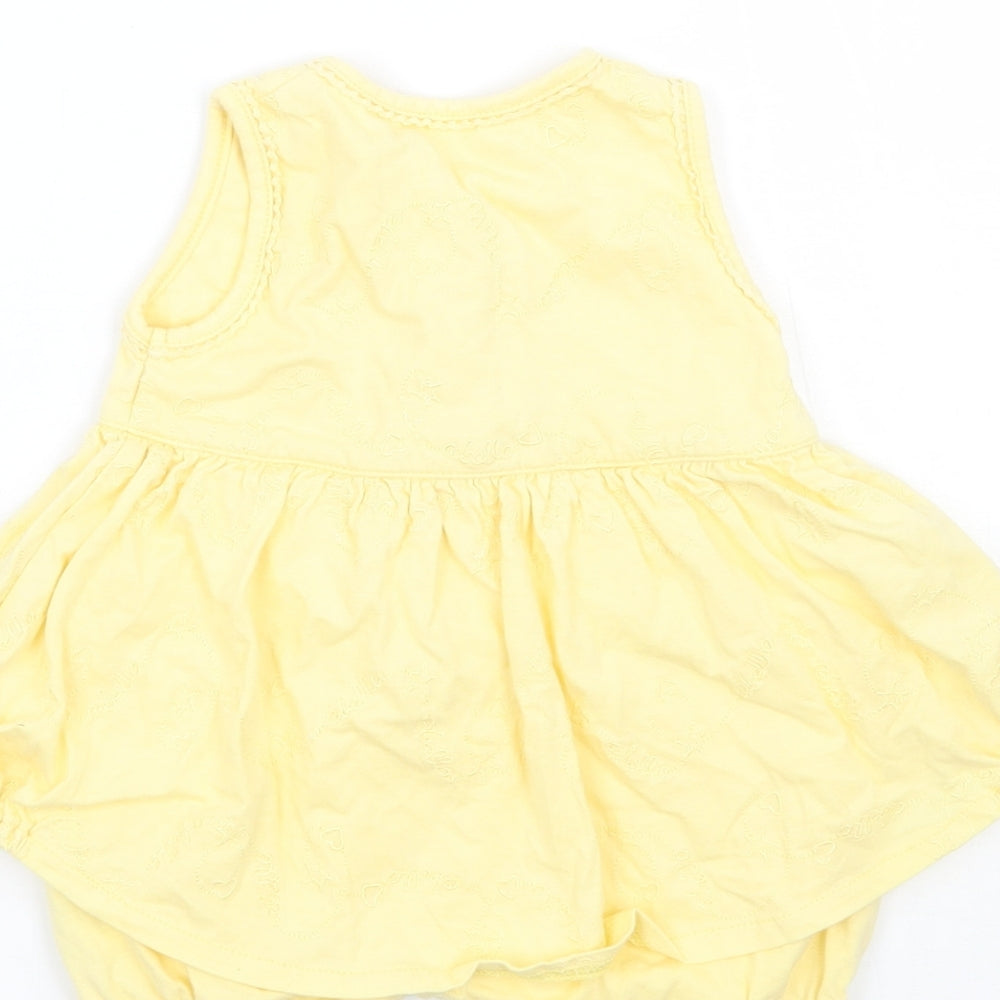Arbella Girls Yellow   Babygrow One-Piece Size 0-3 Months