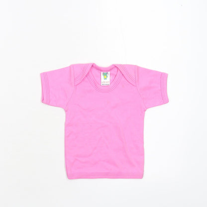 Additional front view of Cute & Cuddly Baby Pink Basic T-Shirt, size 12-18, Months