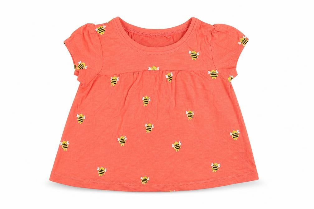 NEXT Girls Orange   Basic T-Shirt Size 6-9 Months