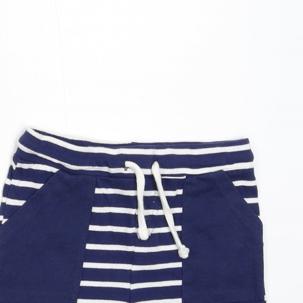 So Cute Girls Blue Striped  Utility Shorts Size 2-3 Years
