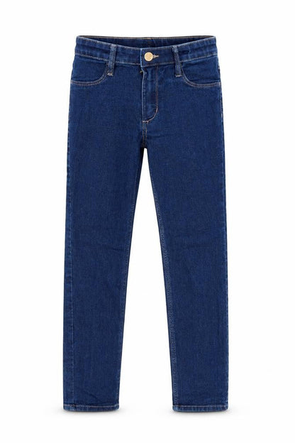 Front view of Denim Co girls’ blue skinny jeans, size 9-10, years - denim co girls jeans