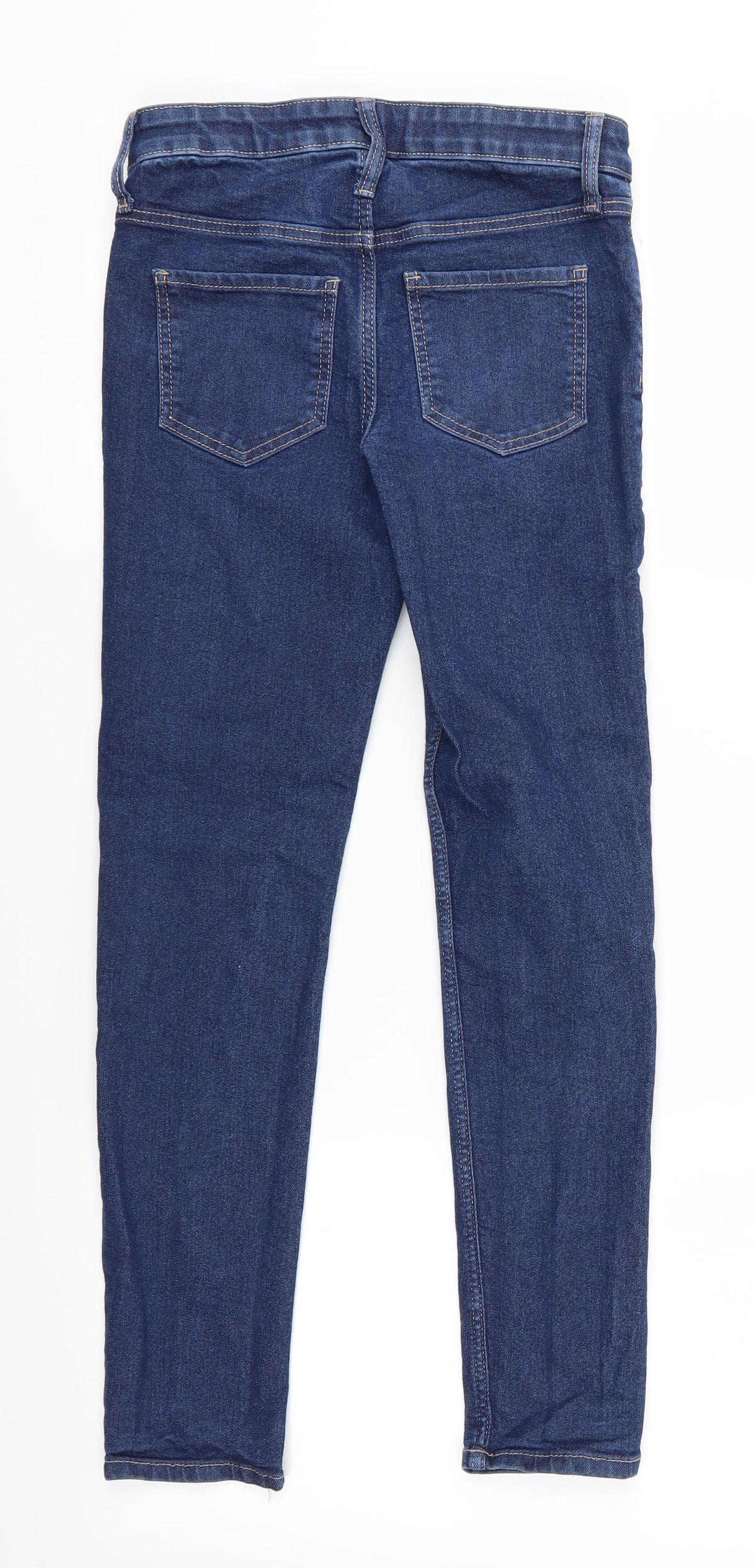 Back view of Denim Co girls’ blue skinny jeans, size 9-10, years - denim co girls jeans