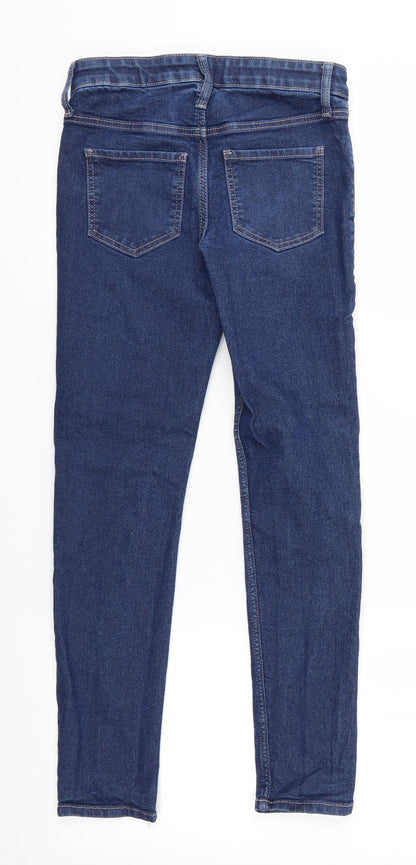 Back view of Denim Co girls’ blue skinny jeans, size 9-10, years - denim co girls jeans