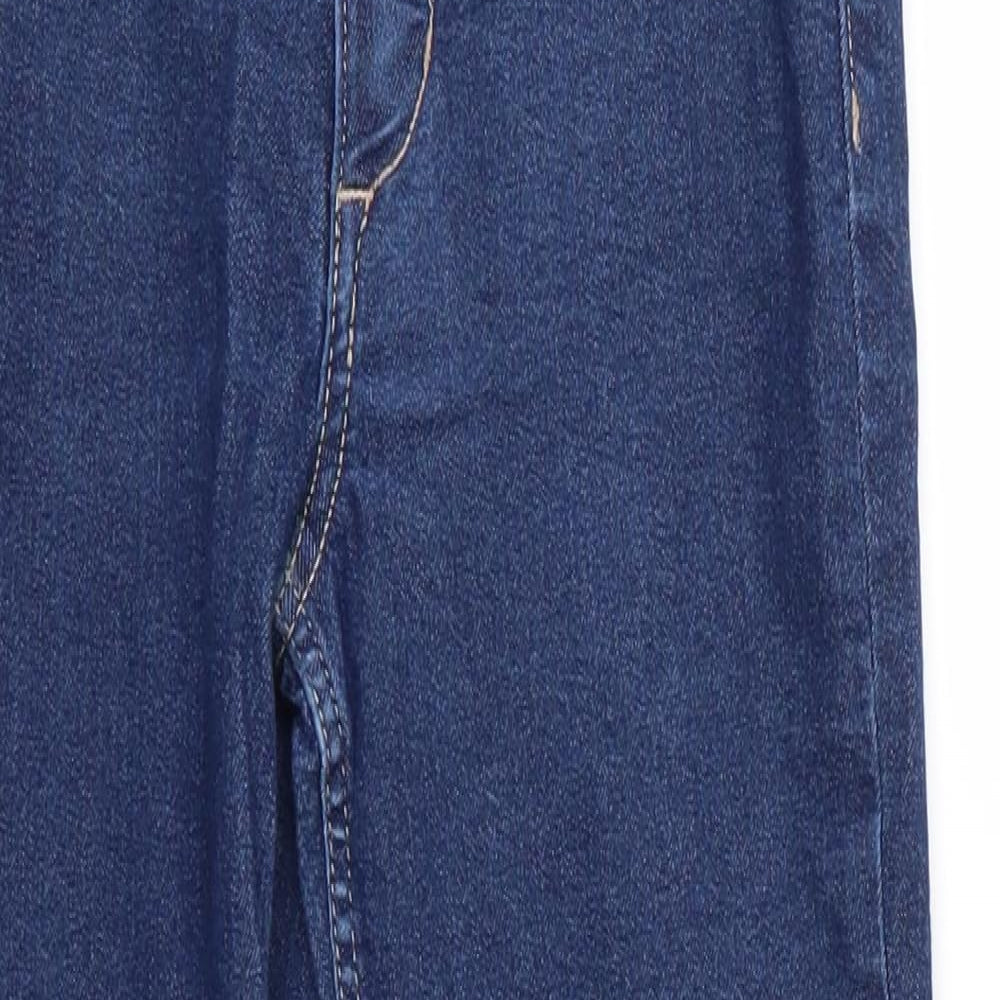Close-up detail of Denim Co girls’ blue skinny jeans, size 9-10, years - denim co girls jeans