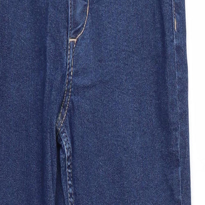 Close-up detail of Denim Co girls’ blue skinny jeans, size 9-10, years - denim co girls jeans