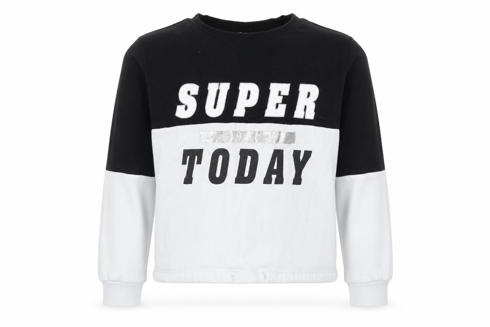 H&M Girls Multicoloured   Pullover Sweatshirt Size 8-9 Years  - H&M Girls Sweatshirt - Glittery