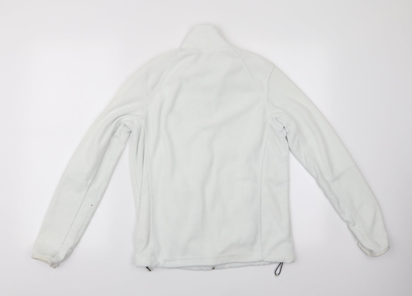 Preworn Womens White   Windbreaker Jacket   - Fleece