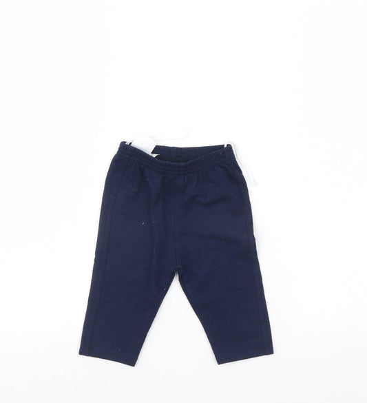 Preworn Boys Blue   Sweatpants Trousers Size 6-9 Months