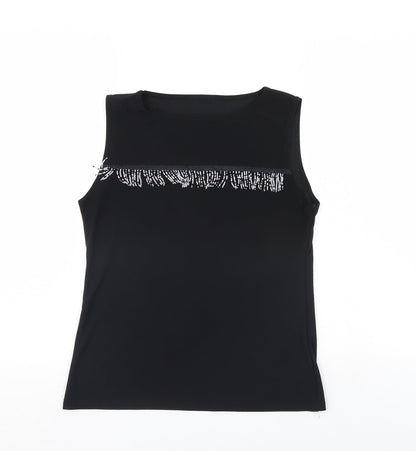 Preworn Womens Black   Basic Tank Size L
