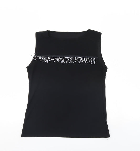 Preworn Womens Black   Basic Tank Size L