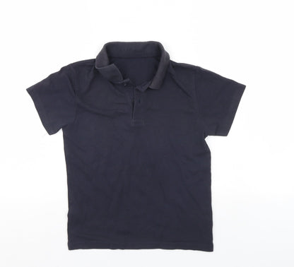 Tu Boys Black   Basic Polo Size 9 Years  - school