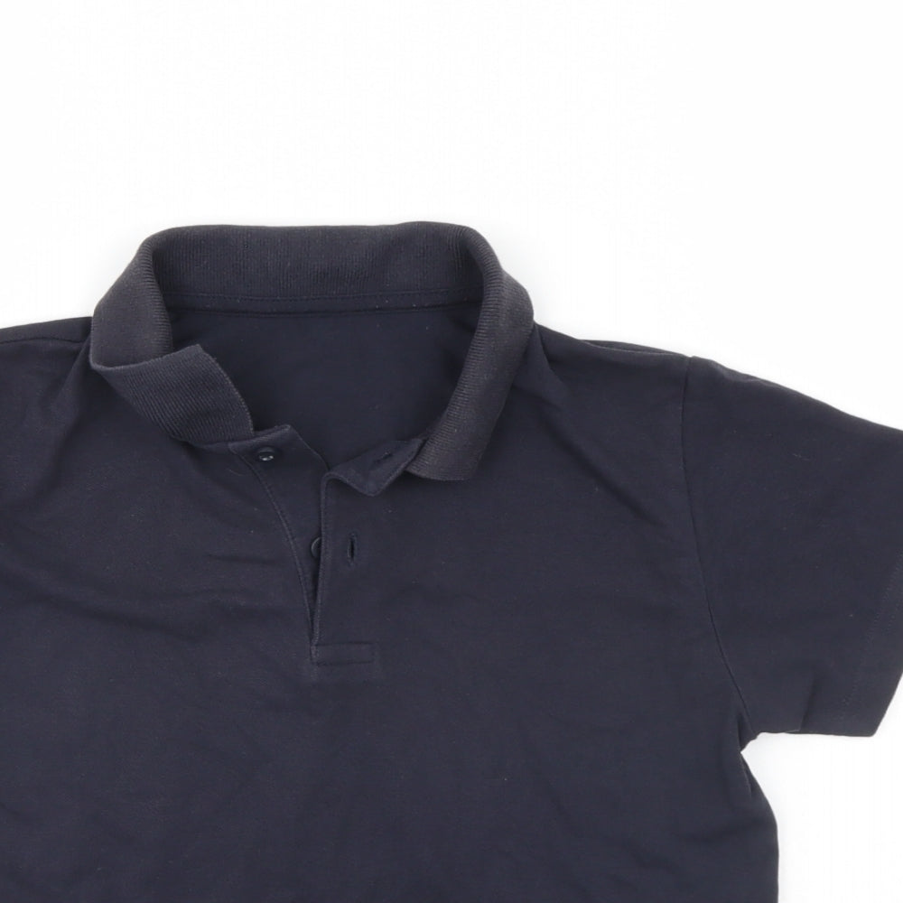 TU Boys Black   Basic Polo Size 9 Years  - school