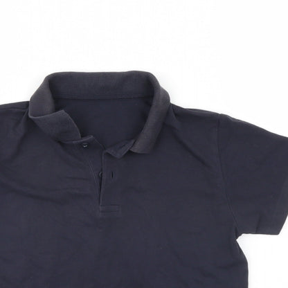 Tu Boys Black   Basic Polo Size 9 Years  - school