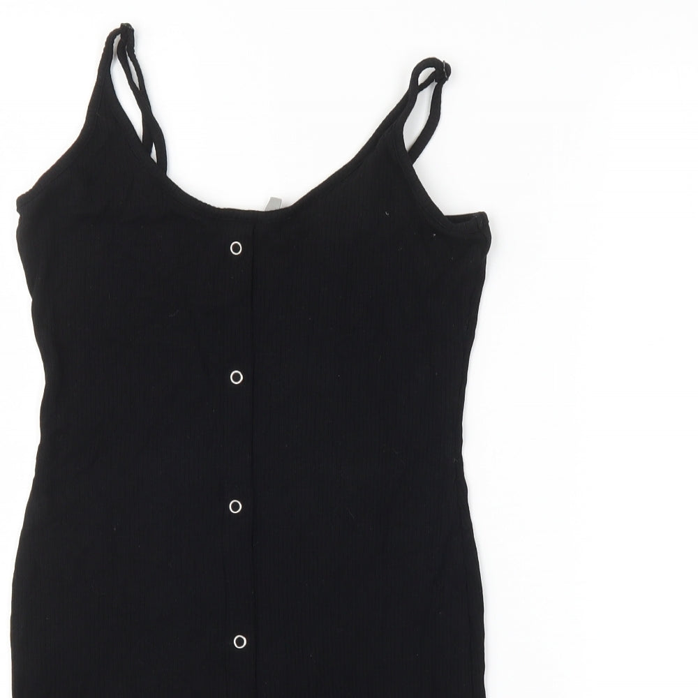 ASOS Womens Black   Basic Button-Up Size 8