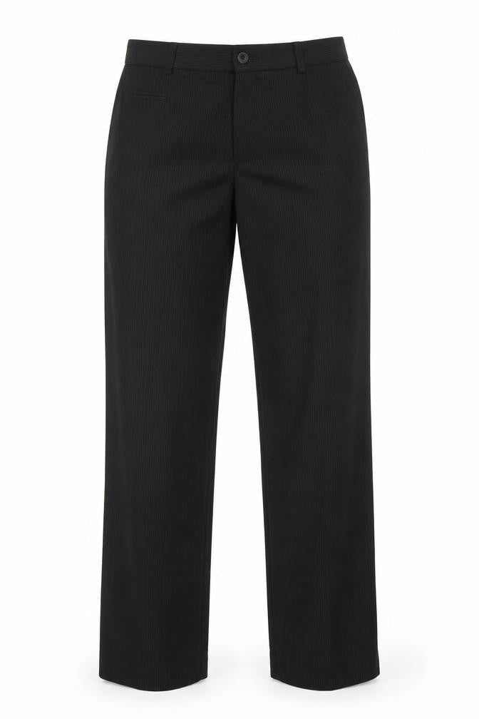 Next Womens Black Striped  Trousers  Size 30 in L28 in