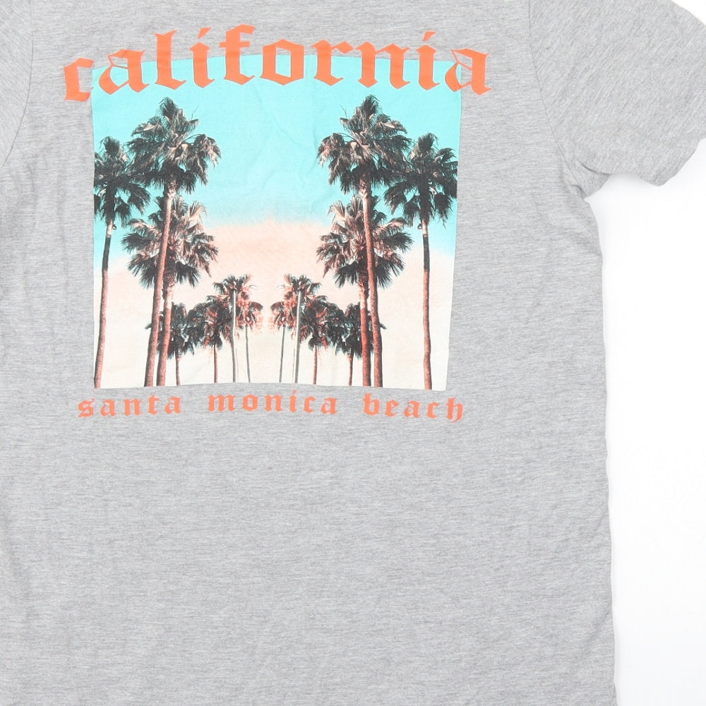 Preworn Mens Grey    T-Shirt Size S