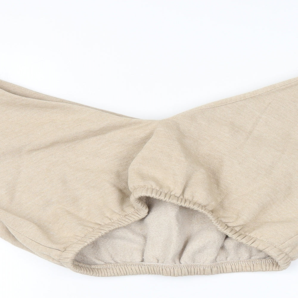 PRETTYLITTLETHING Womens Beige   Pullover Sweatshirt Size S