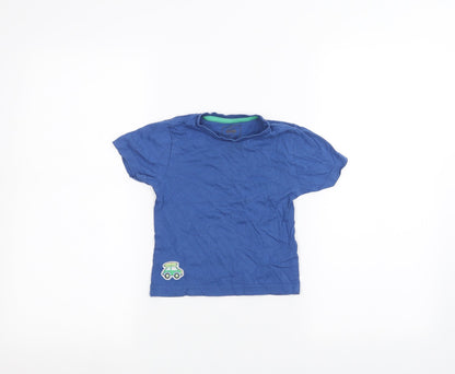 Additional front view of Tu Baby Blue Basic T-Shirt, size 12-18, Months