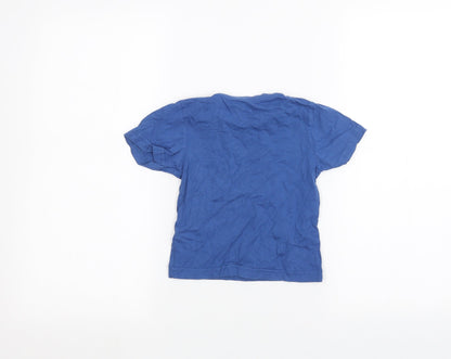 Back view of Tu Baby Blue Basic T-Shirt, size 12-18, Months