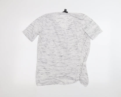 Back view of Atmosphere women’s white basic t-shirt, size UK 14