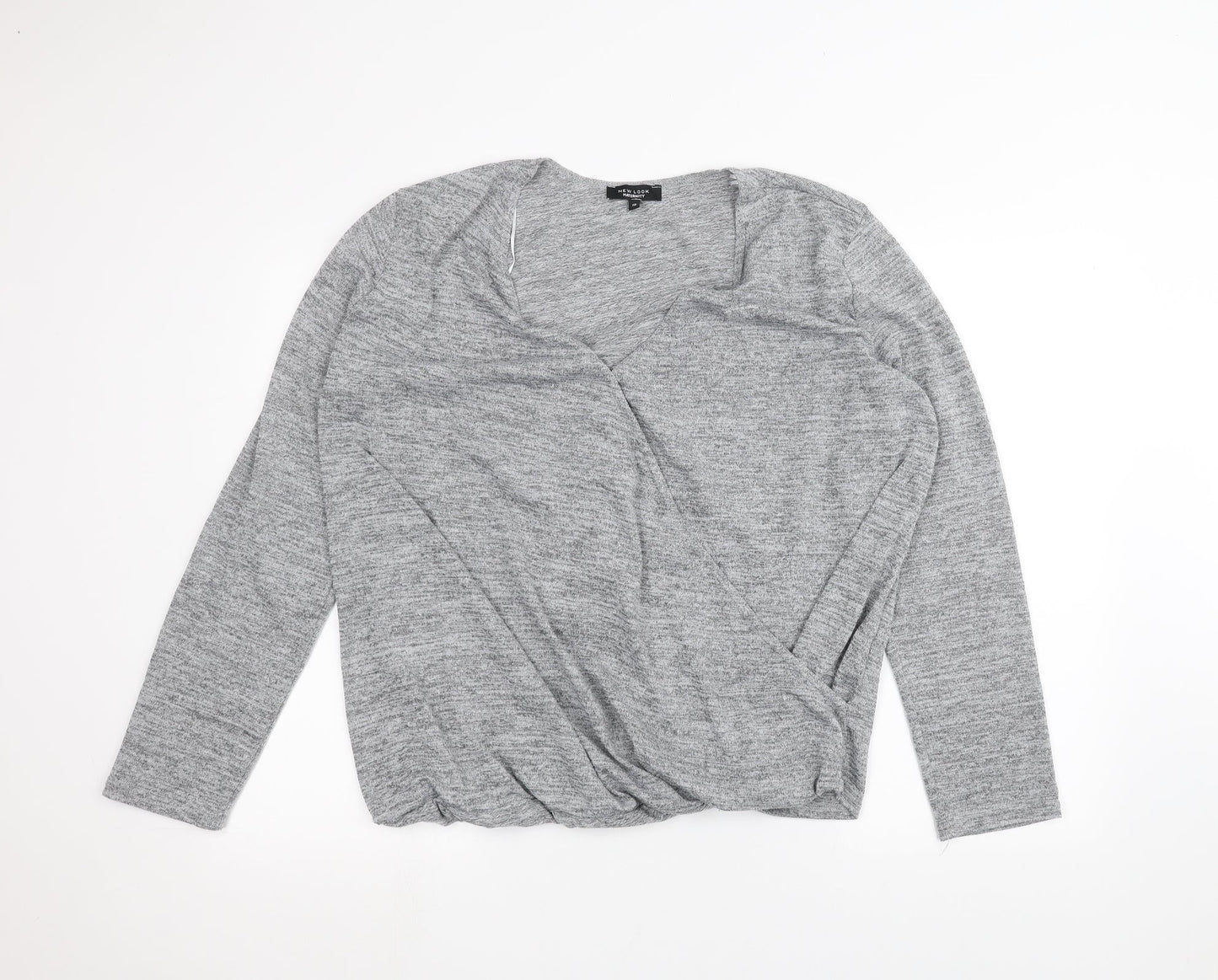 New Look Womens Grey   Basic Blouse Size 12