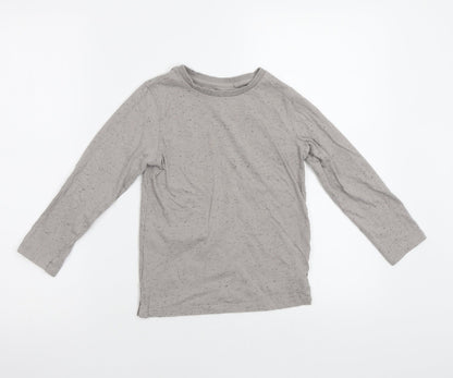 Additional front view of Next girls’ beige basic t-shirt, size 6, years
