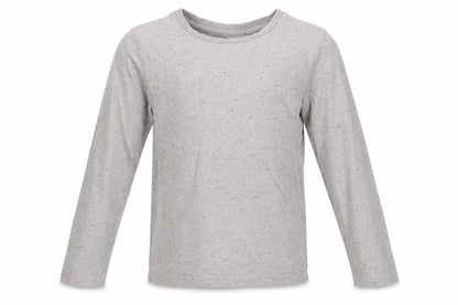 Front view of Next girls’ beige basic t-shirt, size 6, years