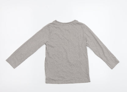 Back view of Next girls’ beige basic t-shirt, size 6, years