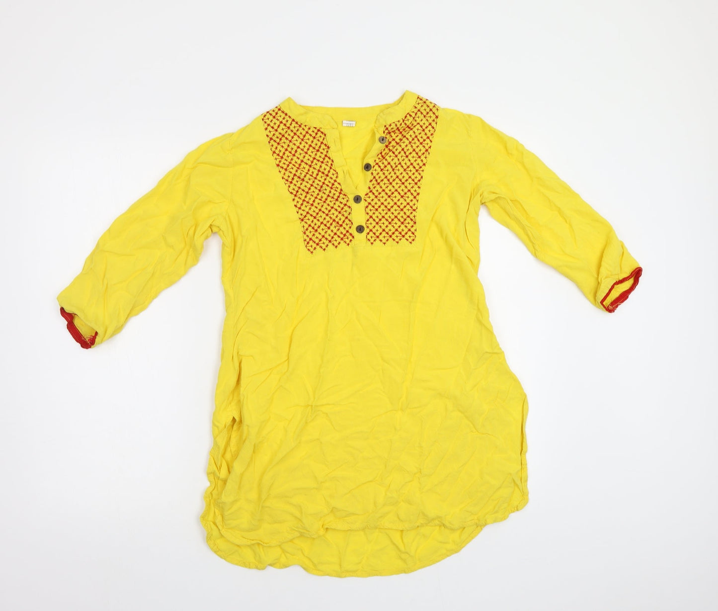 Preworn Womens Yellow   Basic Blouse Size L