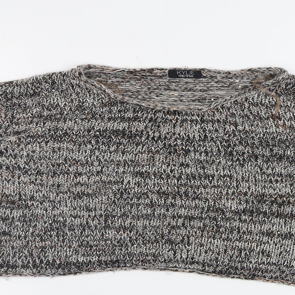 M&Co Girls Grey   Pullover Jumper Size 13 Years
