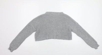Back view of Missguided women’s grey jumper, size M