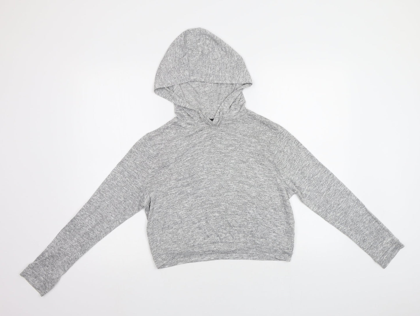 New Look Girls Grey   Pullover Hoodie Size 12 Years