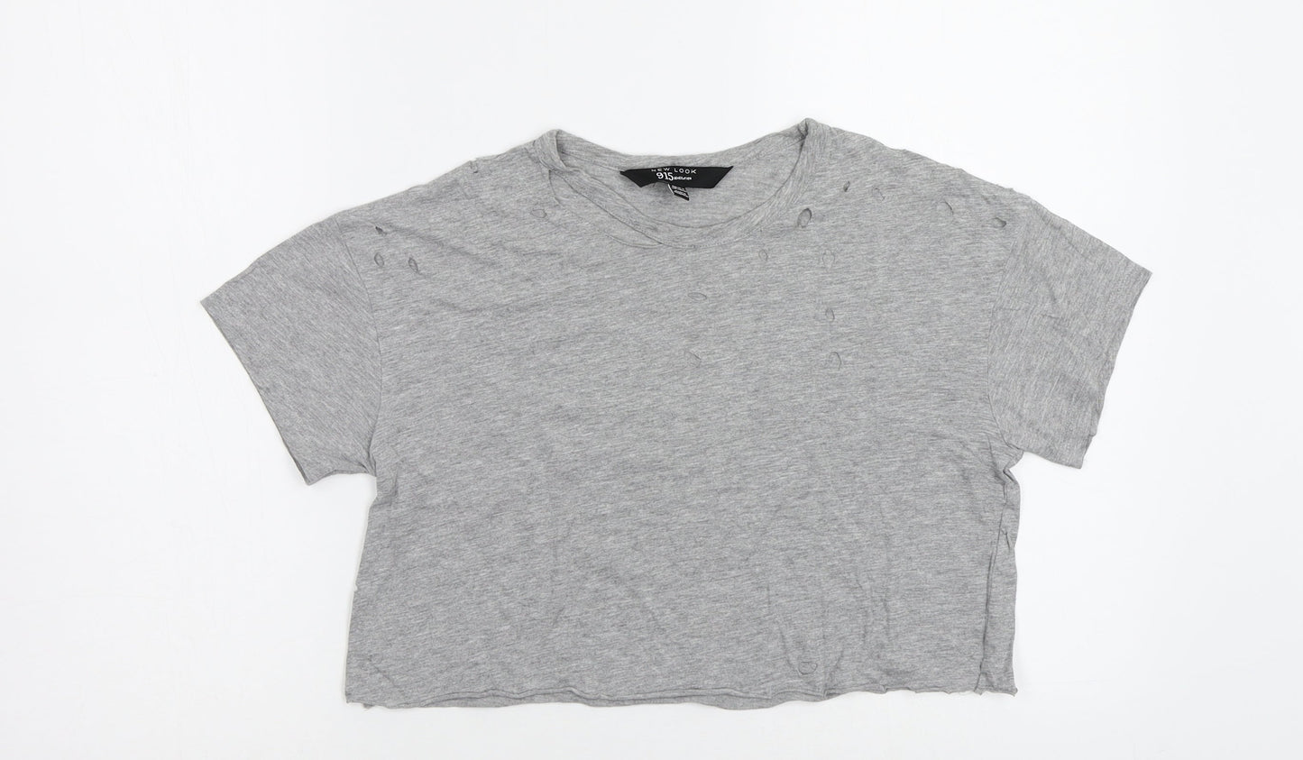 New Look Girls Grey   Basic T-Shirt Size 10-11 Years