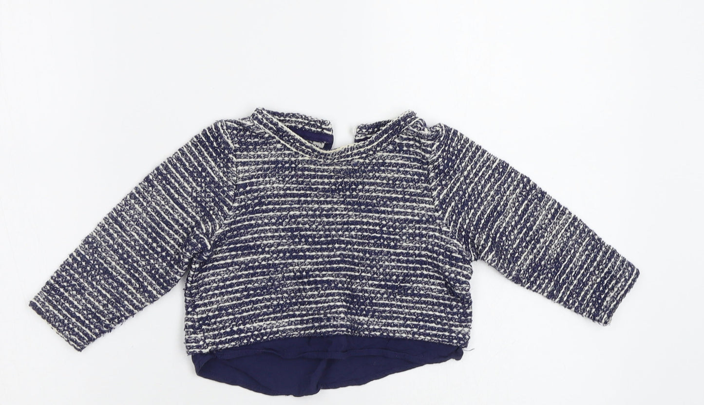 Dunnes Stores Girls Blue   Pullover Jumper Size 3 Years