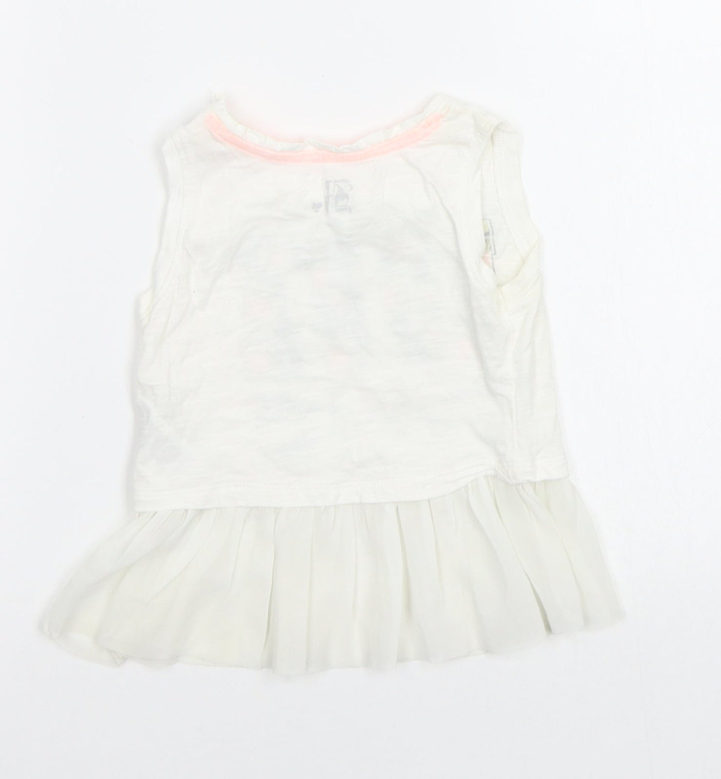Baby K Baby White   Basic Tank Size 12-18 Months