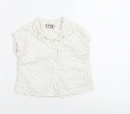 Next Baby White   Basic Button-Up Size 12-18 Months
